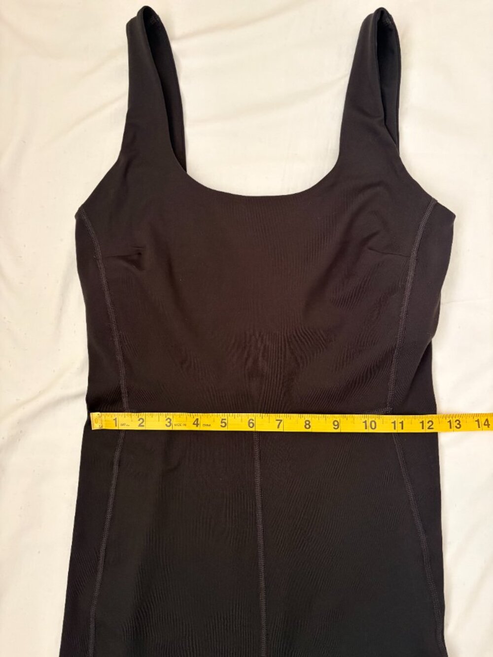 YITTY UltraLuxe Built-In Bra Onesie Jumpsuit Iconic Black M - Picture 10 of 15